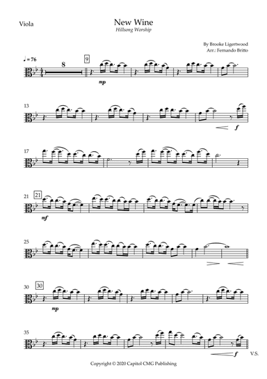 New Wine (arr. Fernando Britto)