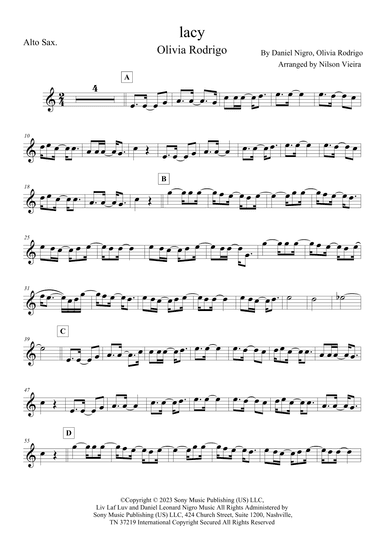 Lacy (arr. Arrangement by Nilson Vieira)