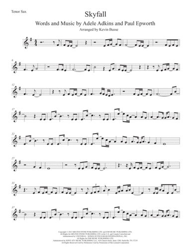 Skyfall (arr. Kevin Busse)