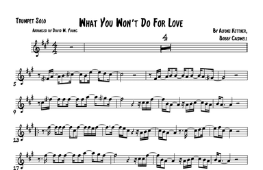 What You Won't Do For Love (arr. David W. Young)