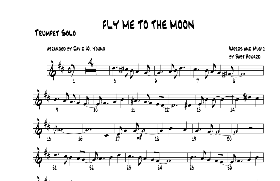 Fly Me To The Moon (in Other Words) (arr. David W. Young)