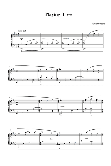 Playing Love (arr. Ennio Morricone)