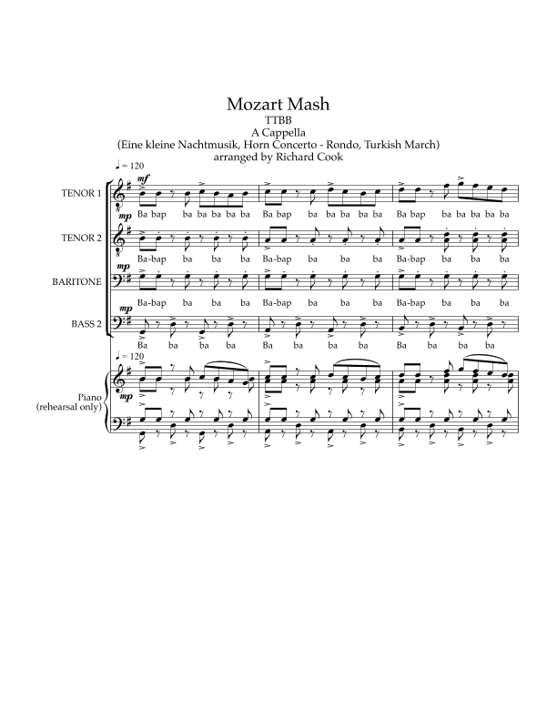 Mozart Mash (arr. Richard Cook)