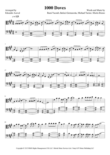 1000 Doves (arr. Eskander Aceval)
