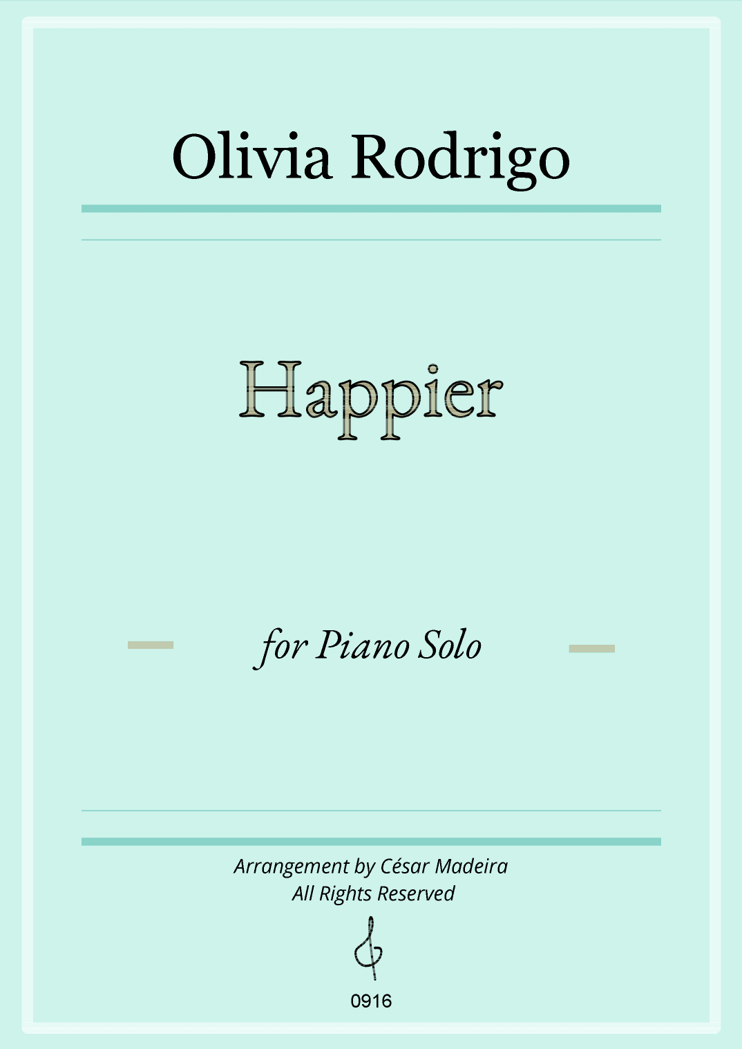 Happier (arr. César Madeira)