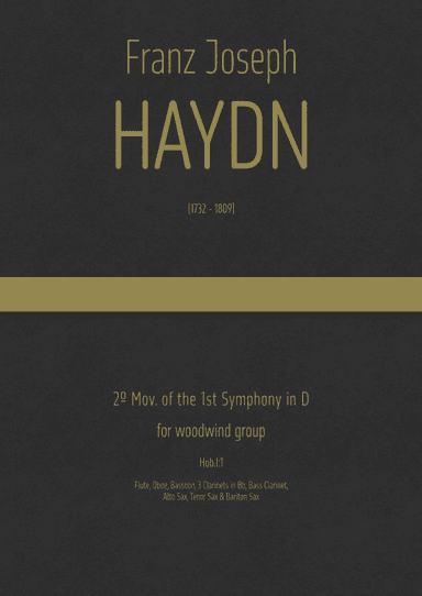 2º Mov. of the 1st Symphony in D, for woodwind group (arr. J.G. Cucó Barber)