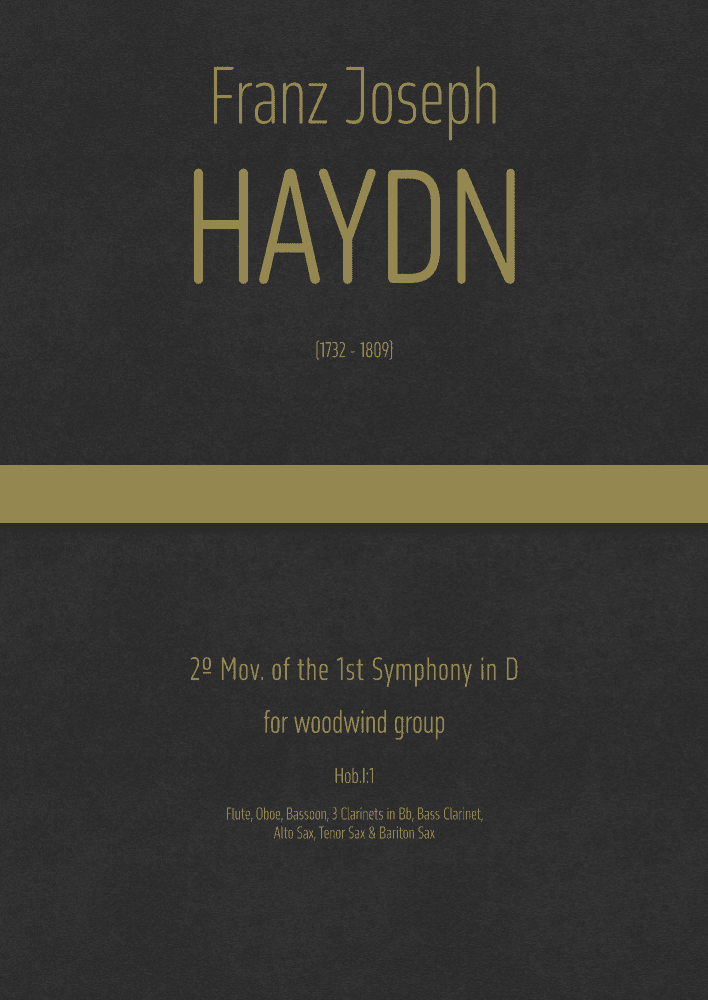 2º Mov. of the 1st Symphony in D, for woodwind group (arr. J.G. Cucó Barber)