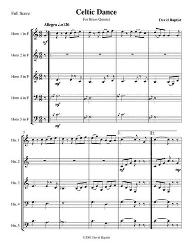 Celtic Dance for Horn Quintet