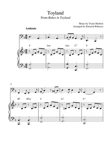 Toyland (From Babes in Toyland) (arr. Kaiserin Rebecca)