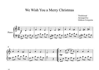 We Wish You a Merry Christmas (arr. Gildson Cerqueira)
