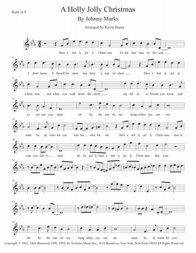 A Holly Jolly Christmas (arr. Kevin Busse)