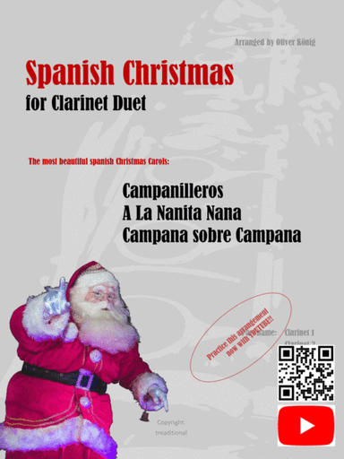 Spanische Weihnachtslieder für 2 Klarinetten (arr. Oliver König)