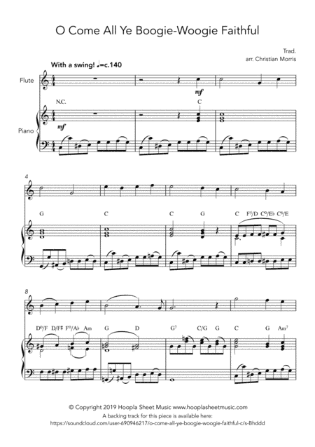 O Come All Ye Boogie-Woogie Faithful (arr. Hoopla Sheet Music)