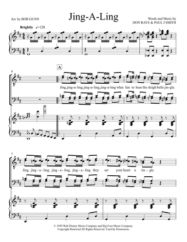 Jing-a-ling, Jing-a-ling (arr. Bob Gunn)