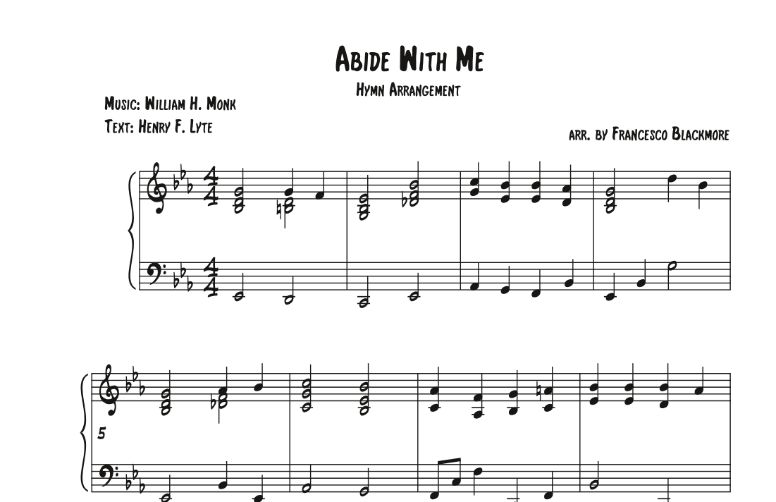 Abide With Me (Hymn Arrangement) (arr. Francesco Blackmore)