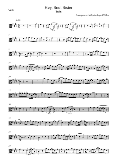 Hey, Soul Sister (arr. Melquisedeque C.Silva)