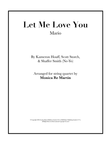 Let Me Love You (arr. Monica Re Martin)