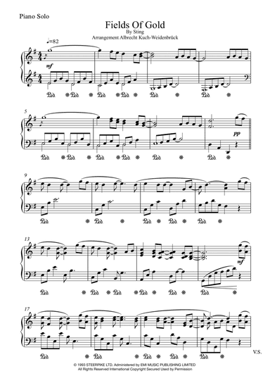 Fields Of Gold (arr. Albrecht Kuch-Weidenbrück)