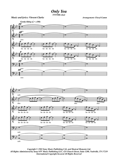 Only You (arr. Cheryl Camm)