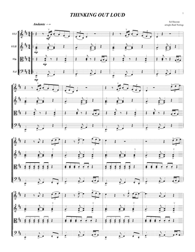 Thinking Out Loud (arr. RAUL NORIEGA)