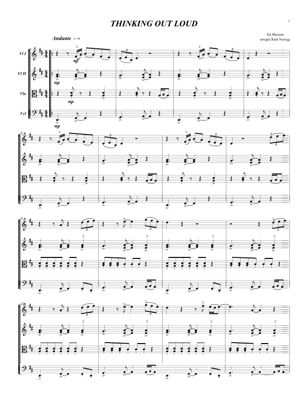 Thinking Out Loud (arr. RAUL NORIEGA)