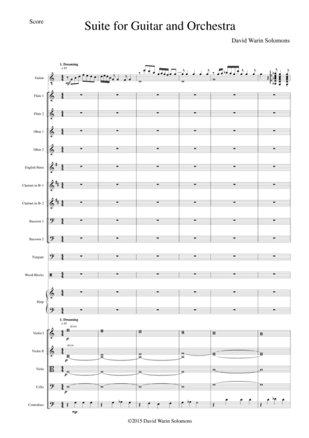 Guitar and Orchestra Suite Complete (Score and Parts)