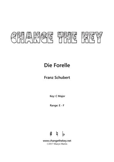 Die Forelle - C Major (arr. Change the Key)