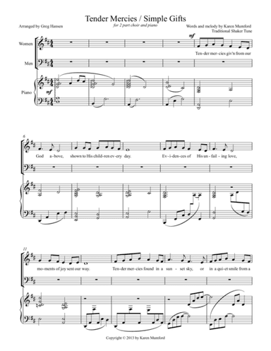 Tender Mercies/Simple Gifts