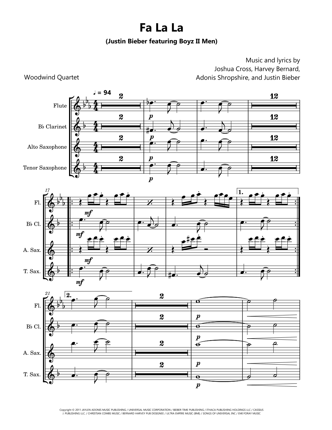 Fa La La (arr. David Lartey)