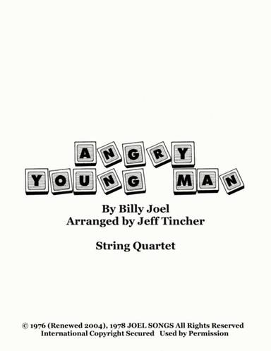 Angry Young Man (arr. Jeff Tincher)