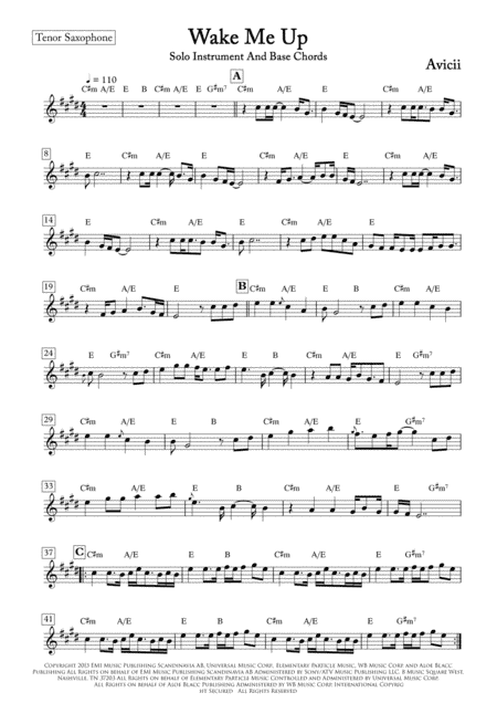 Wake Me Up (arr. ACT Bortolucci)