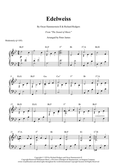 Edelweiss (arr. Peter James)