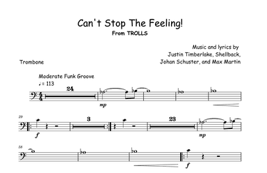 Can't Stop The Feeling! (arr. David Lartey)