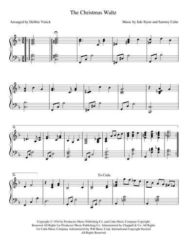 The Christmas Waltz (arr. Debbie Vinick)