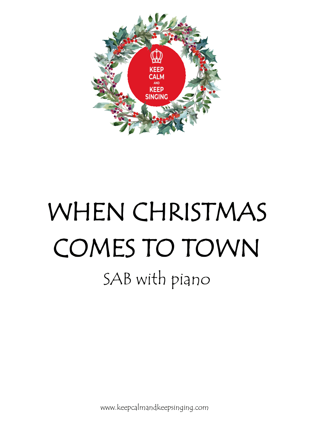 When Christmas Comes To Town (arr. Debbie Warren)