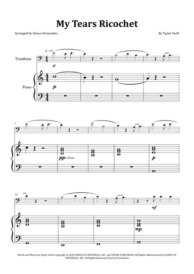 My Tears Ricochet (arr. Glauco Fernandes)
