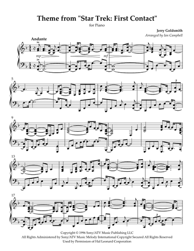 Star Trek(r) First Contact (arr. Ian Campbell)
