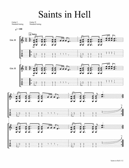 Saints In Hell (arr. Angel V. Fortiz)