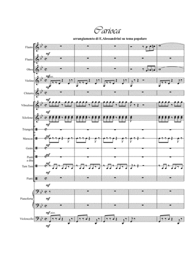 Carioca (on popular South American melody) (arr. Ester Alessandrini)