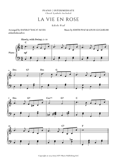 La Vie En Rose (arr. Danilo "Daca" Alves)