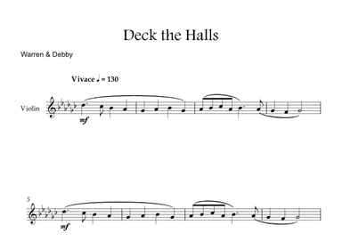 Deck the Halls (arr. Warren & Debby)