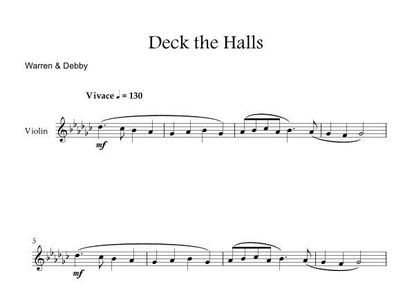 Deck the Halls (arr. Warren & Debby)