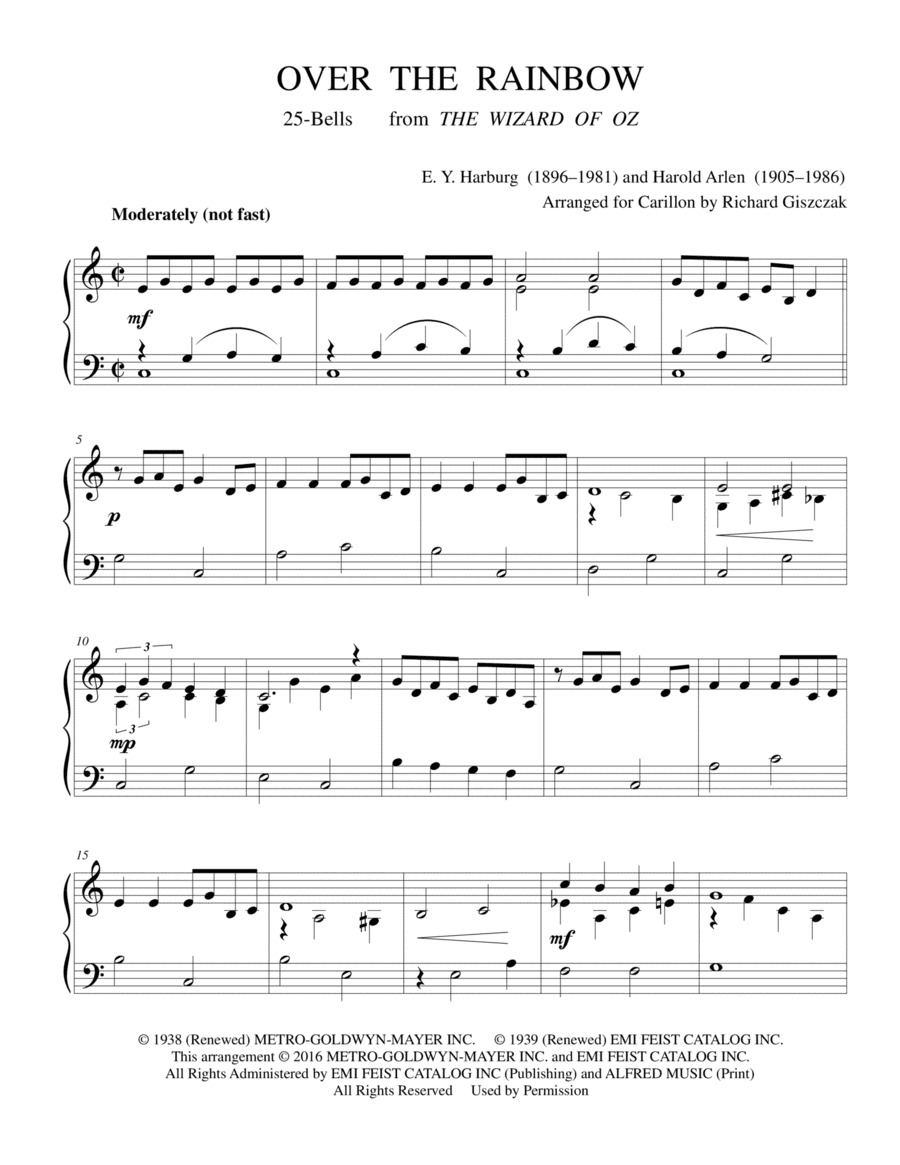 Over The Rainbow (arr. Richard Giszczak)