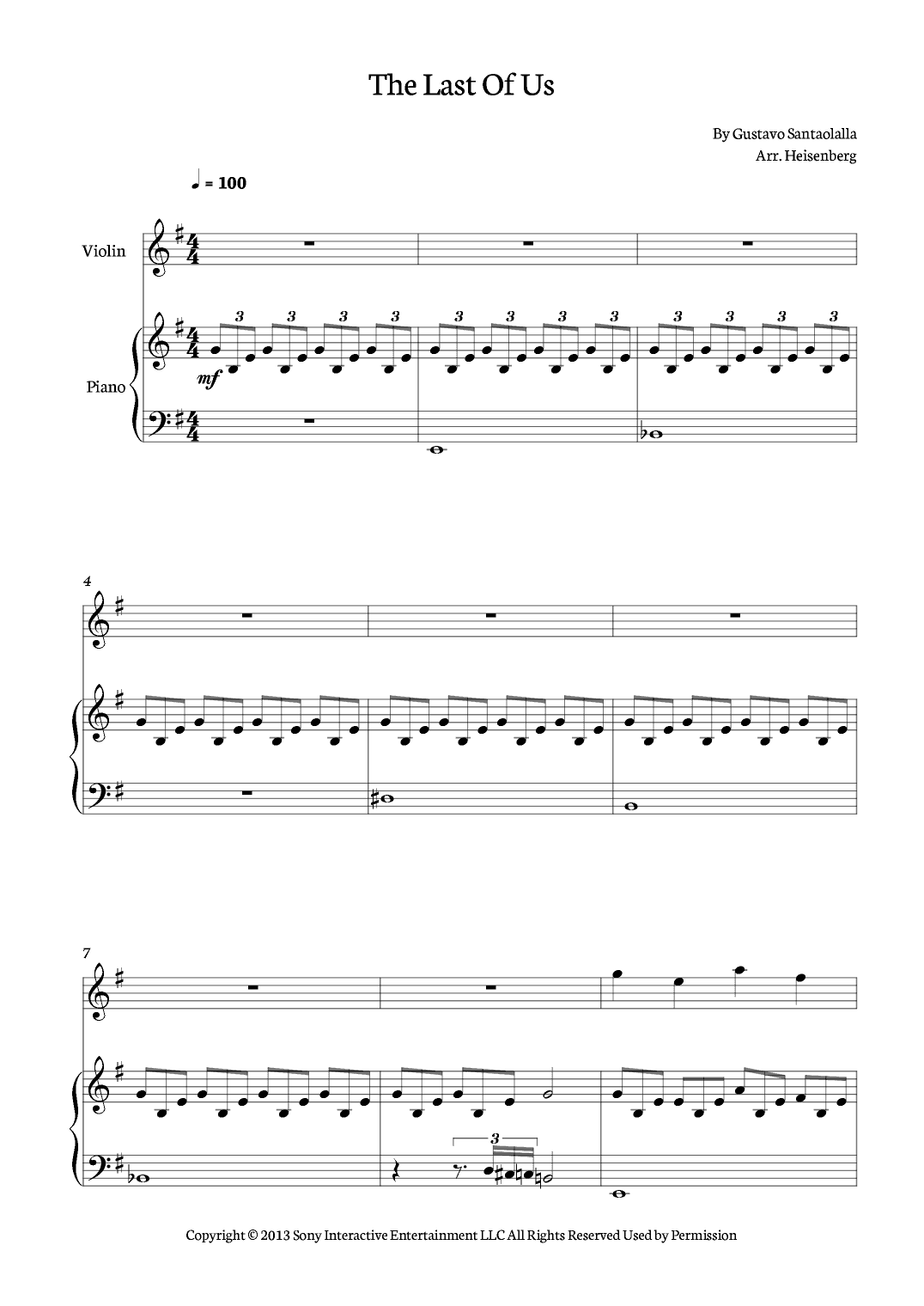 The Last Of Us (arr. Heisenberg)