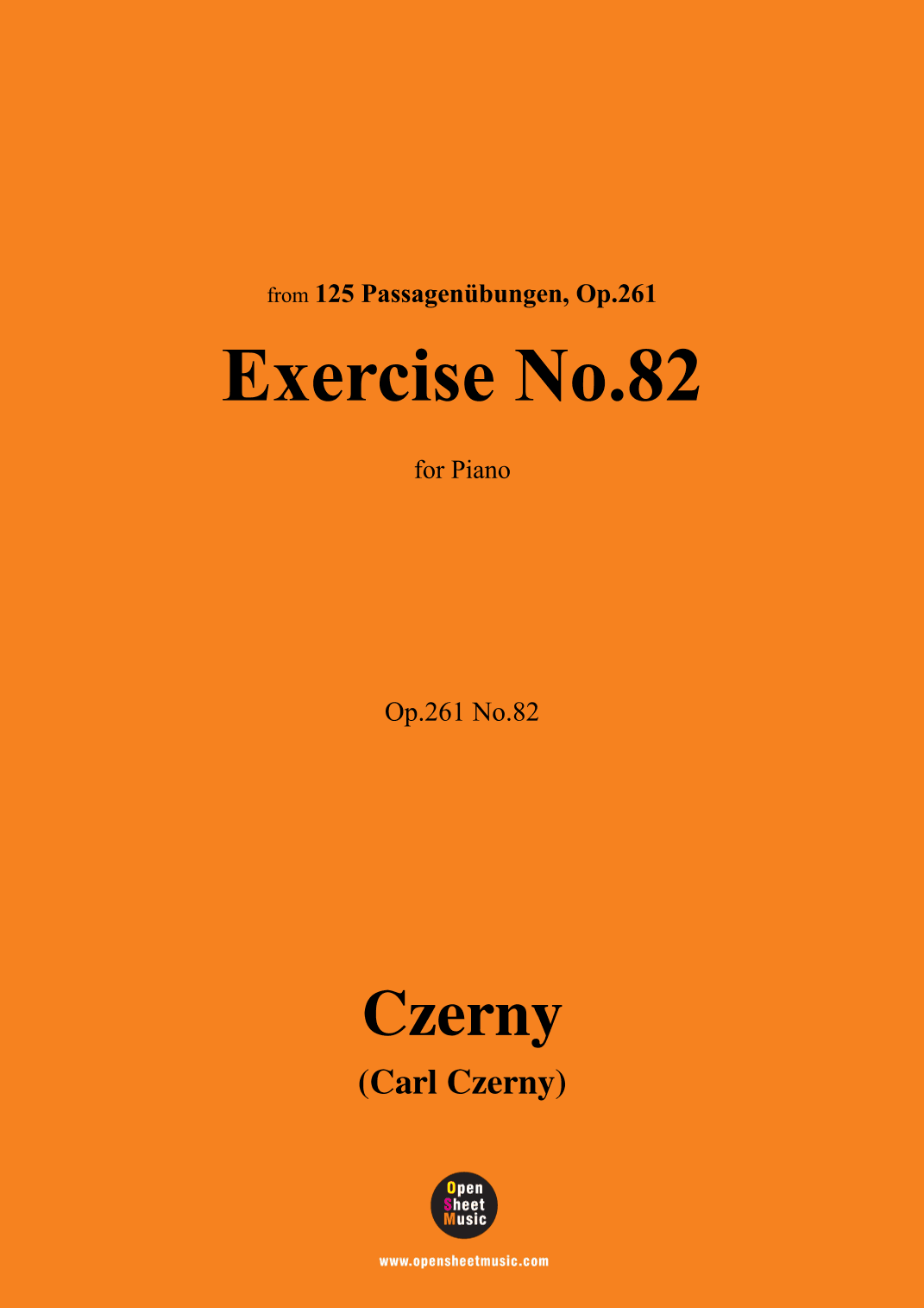 C. Czerny-Exercise No.82,Op.261 No.82 (arr. OSM Press)