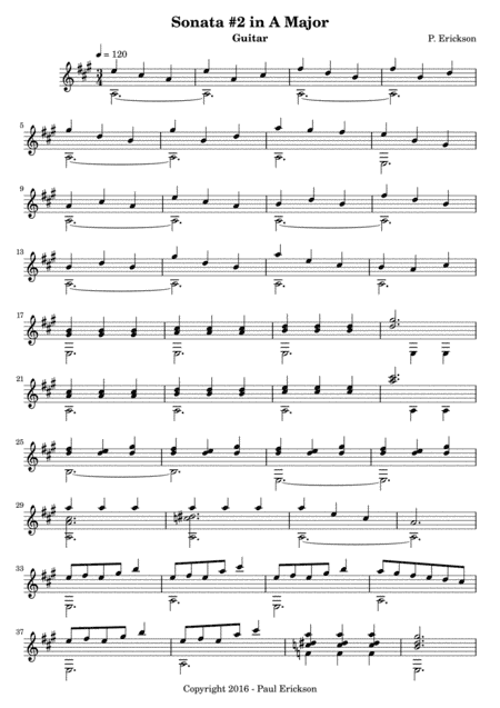 Sonata No. 2 in A Major