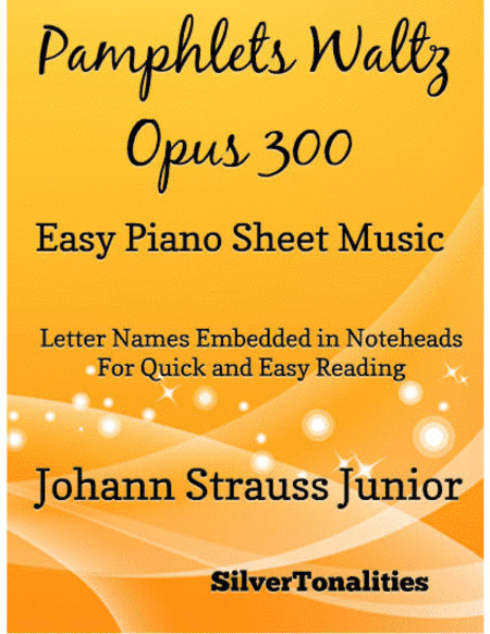 Pamphlet's Waltz Opus 300 Easy Piano Sheet Music (arr. SilverTonalities)