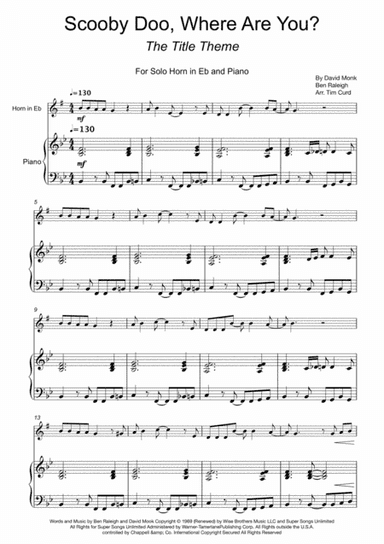 Scooby Doo, Where Are You? (arr. Tim Curd)