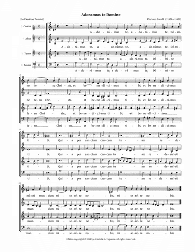 Adoramus te Domine (Canali) (arr. Aristotle A. Esguerra)