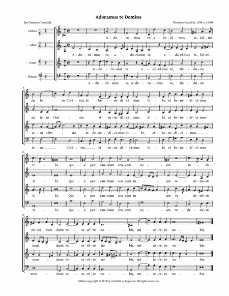 Adoramus te Domine (Canali) (arr. Aristotle A. Esguerra)